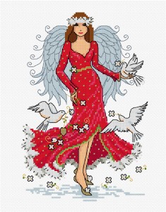 Christmas angel illustration 4469