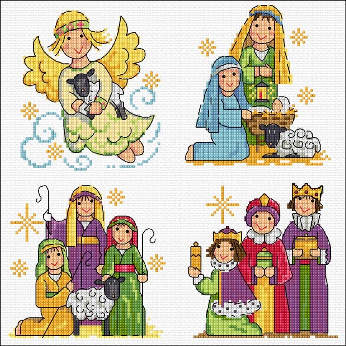 LJT366 Nativity cards illustration 5748