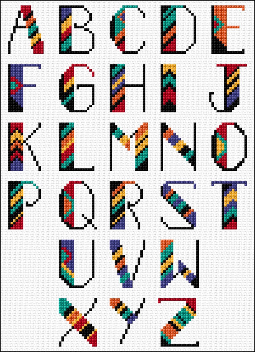 LJT431 Art Deco alphabet thumbnail