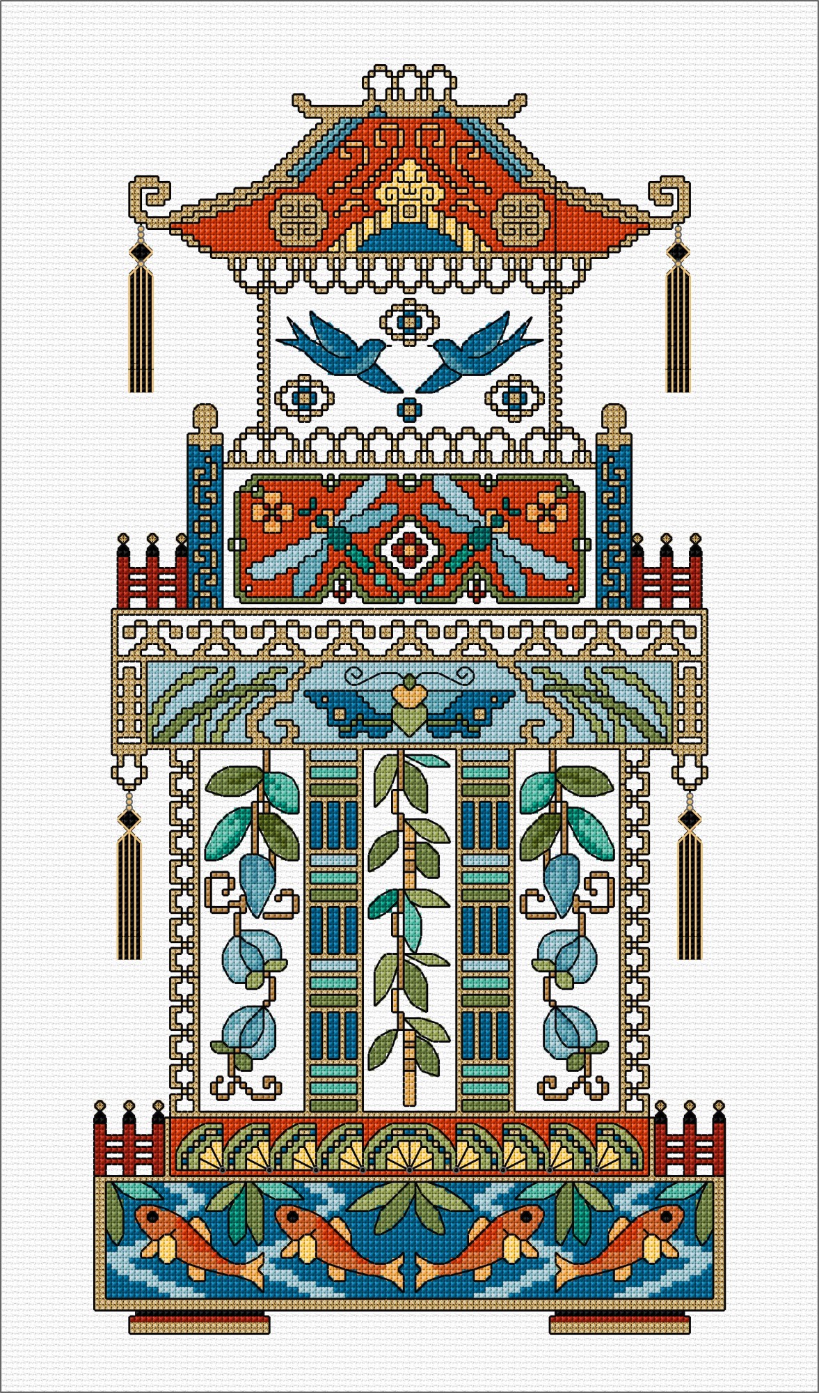 LJT434 Decorative Pagoda illustration 6490